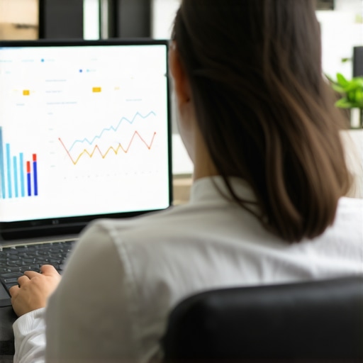 SEO expert analyzing local SEO data for map pack ranking improvements.