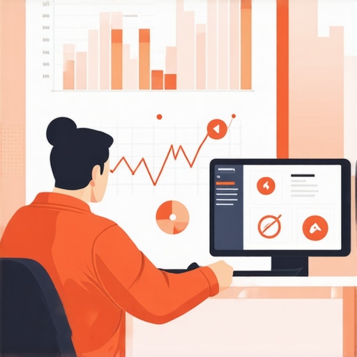 Local Business SEO Analysis Business owner reviewing SEO data showing fluctuating local map pack rankings