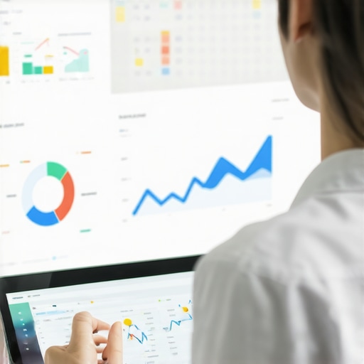 Person reviewing charts and graphs on SEO performance to recover map pack rankings.