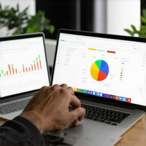 A person analyzing local SEO data and citation performance on a laptop.