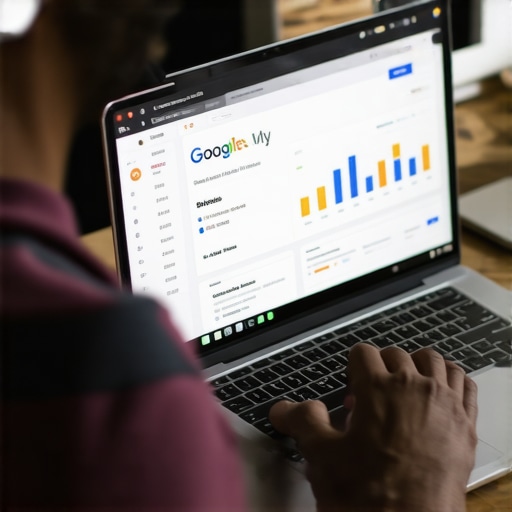 Person reviewing local business rankings on computer screen