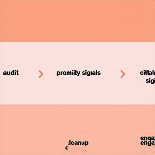 Diagram showing steps for recovering Google Map Pack rankings in 2026