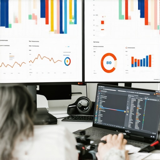 Monitoring Local SEO Tools for Map Pack Success A professional SEO expert analyzing local ranking data using multiple tools on computer screens.