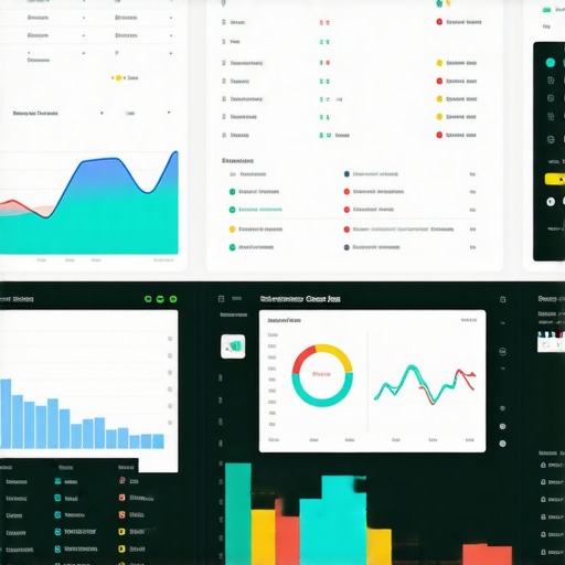 Visual Dashboard for Local SEO Monitoring A person analyzing local search ranking data on a computer screen with SEO tools.