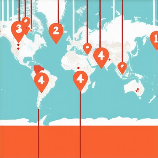 Diagram illustrating key local SEO ranking factors affecting map pack visibility.