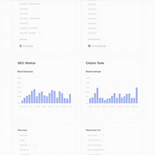 Screenshot of an SEO dashboard showing rank tracking, citations, and reviews management