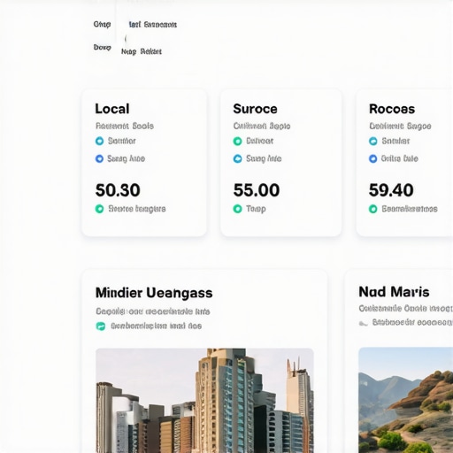 Screenshot of local SEO software with charts and metrics for Google Map Pack management.