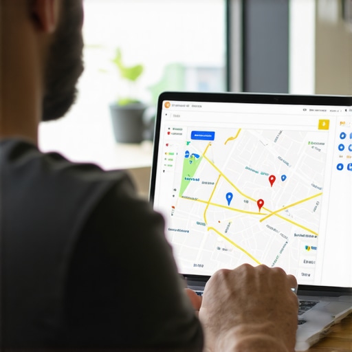 Person reviewing local business rankings on a computer