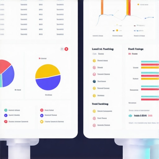 A person analyzing local SEO metrics on a digital dashboard, highlighting rank positions and citation data.