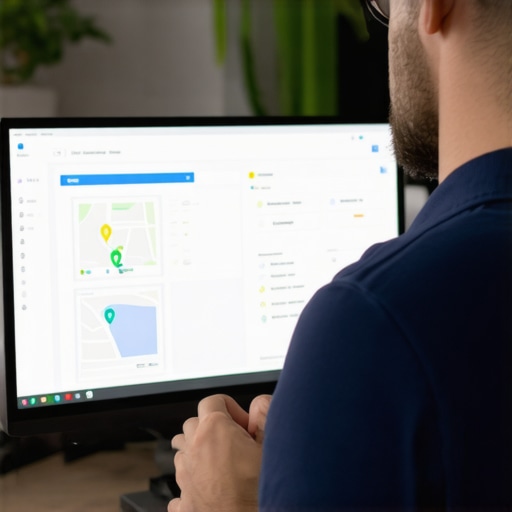 Business owner verifying online business address to recover map pack ranking